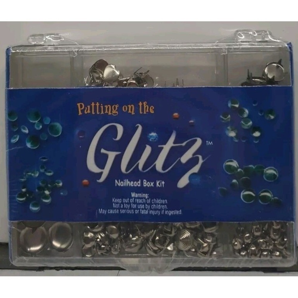 Vintage 2002 Westrim Crafts‎ Putting On The Glitz Nailhead Box Kit Studs Sealed